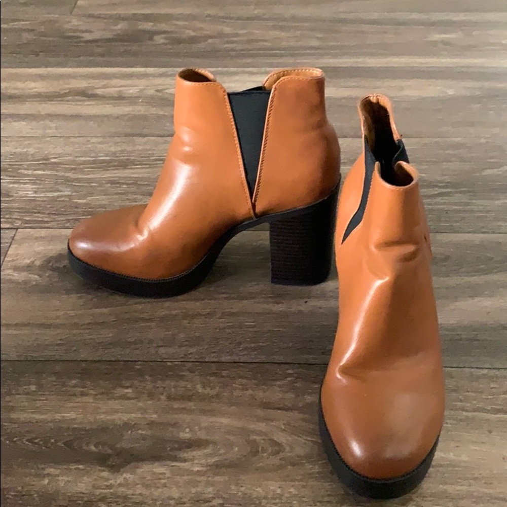 Brown booties
